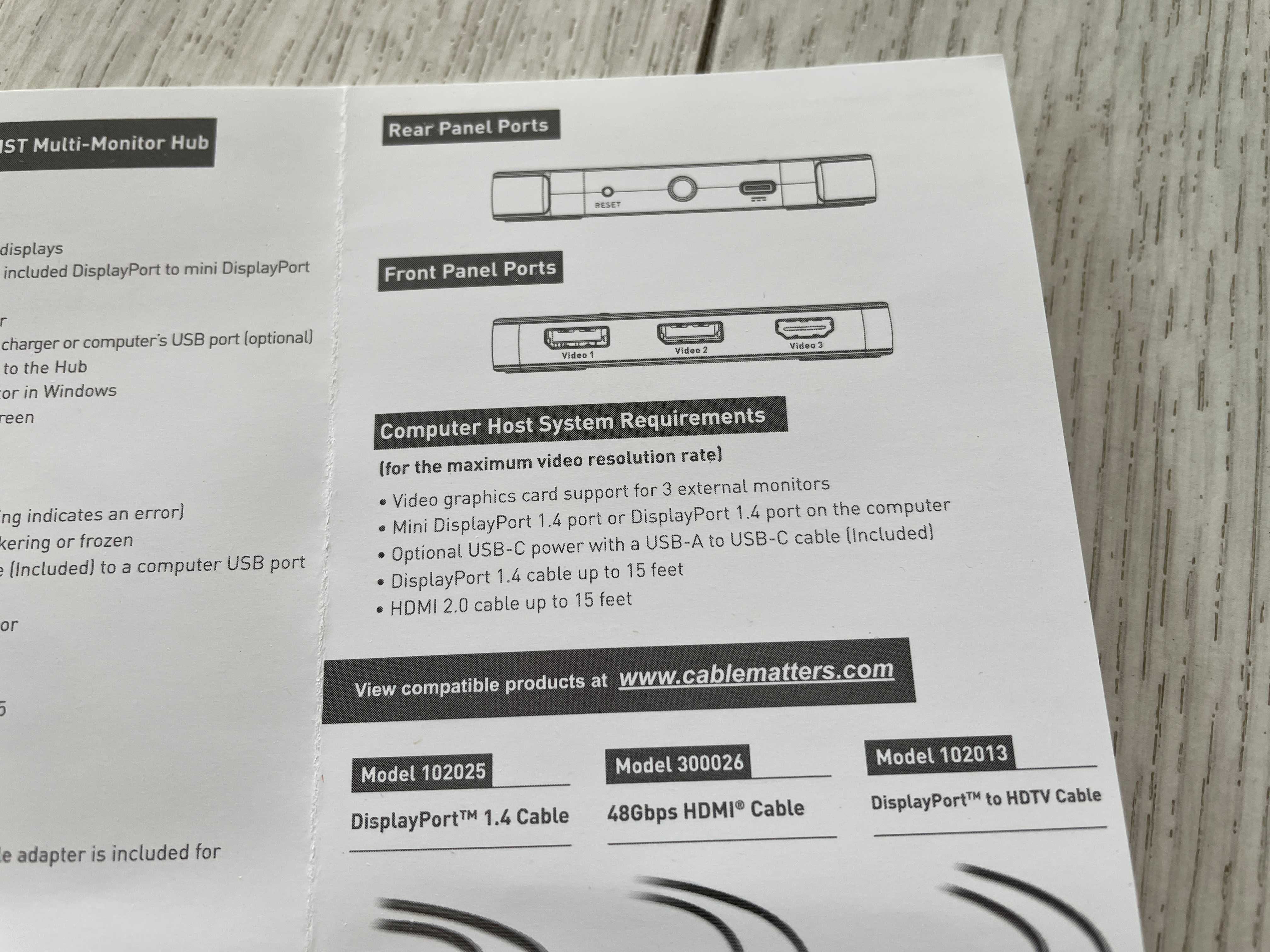 Okazja Hub Rozdzielacz Cable Matters 3 Mini DisplayPort Jaworzno.