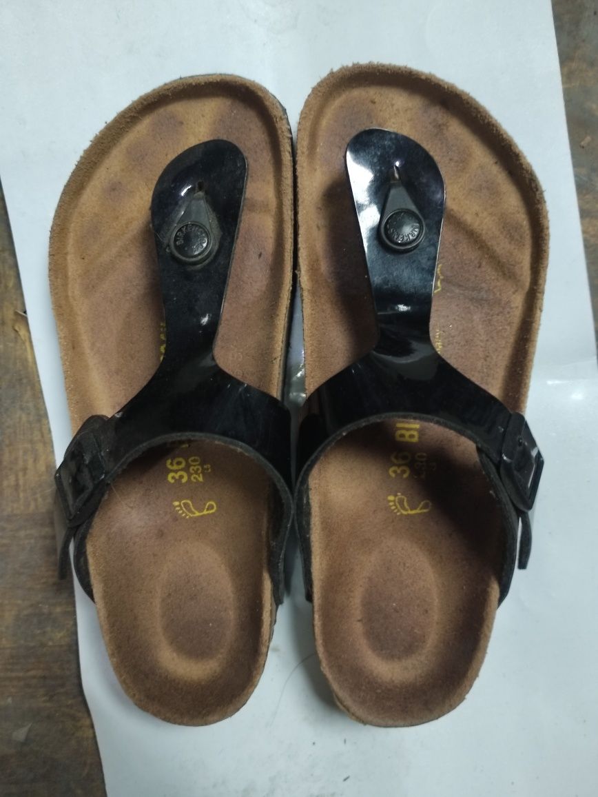 Birkenstock japonki czarne,36