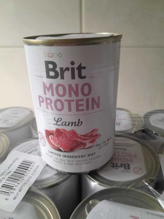Mokra karma dla alergicznych psów Brit Protein Lamb