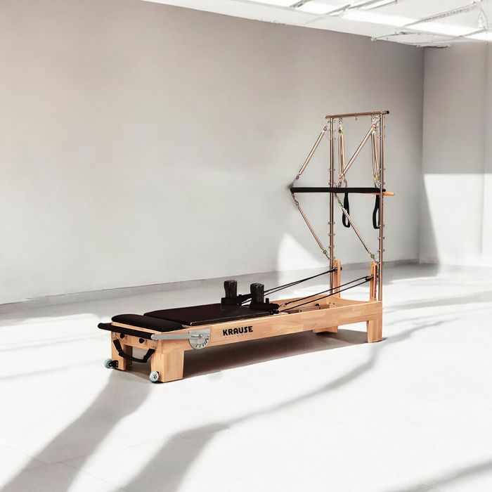 Reformer Pilates z Wieżą Drewniany Premium KRAUSE FITNESS