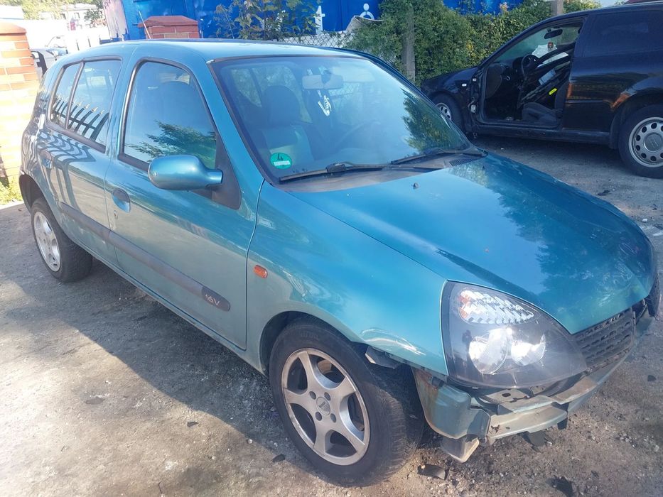 Renault Clio 2 II Thalia Lift FL silnik kompletny 1.2 16v D4F706 D4F722 D4F728 D4F712 D4F714 kolektor alternator wtryski pompa wspomagania klimatyzacji skrzynia biegów drzwi prawy przód tył klapa zderzak tył tylny błotnik prawy TEF47 lampa prawy przód pan