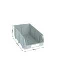 Caixa arrumação Stock SUC modelo "C" cinzenta 400x225x170