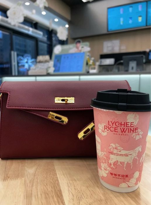 Сумка Hermes вишневая
