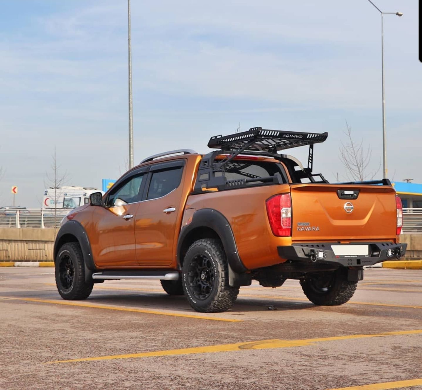 Zderzak tylny stalowy Combat tył Nissan Navara D40 4x4 Offroad