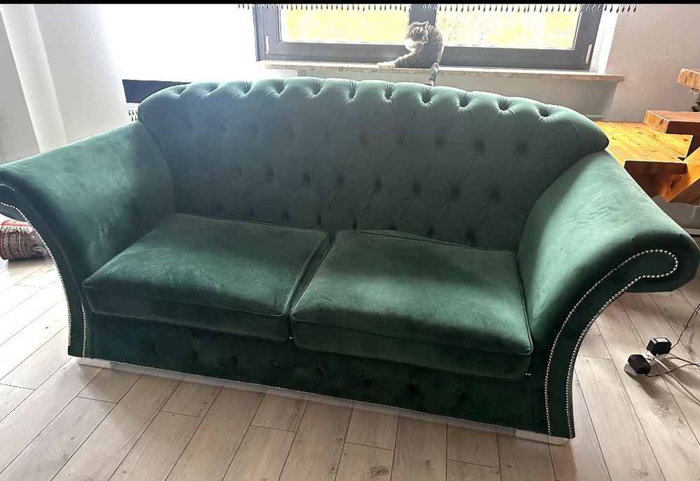 Komplet wypoczynkowy chesterfield