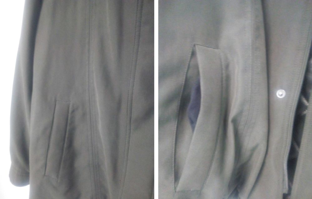 Blusão impermeável Umberto Bossi cor terracota,c/ forro acolchoado —XL