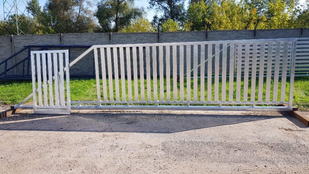 Brama przesuwna (pion. profil 80x20)4mx1,5m ocynk PRODUCENT