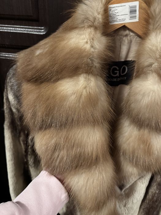 норкова шуба з соболем