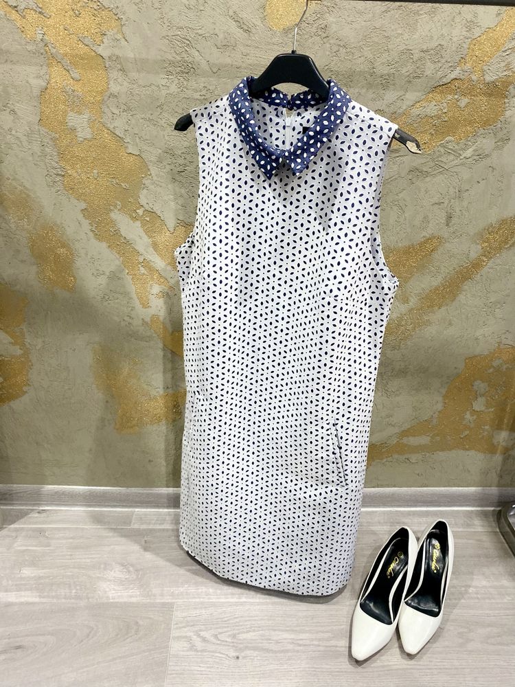 Mohito sukienka prosta kieszenie kołnieżyk elegancka