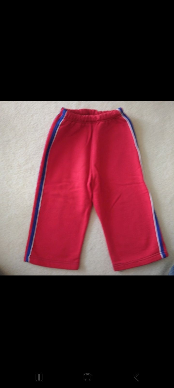 Spodnie dresowe czerwone 80
