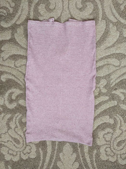 Spódnica w paski z rozcięciem Zara