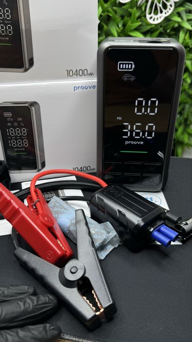 2 в 1 пусковий пристрій бустер + насос Proove Jump starter з гарантією