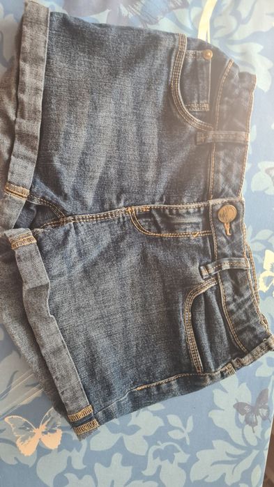 Джинсовые шорты, джинсовая юбка