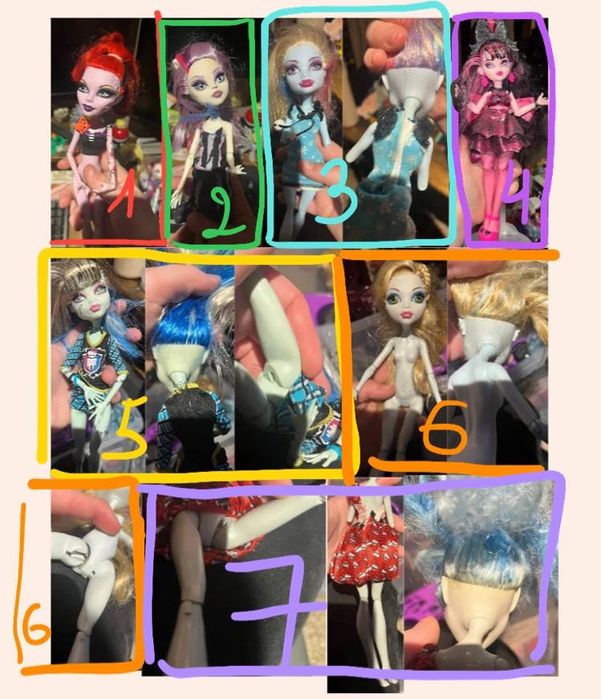 Лот ляльок з монстер хай