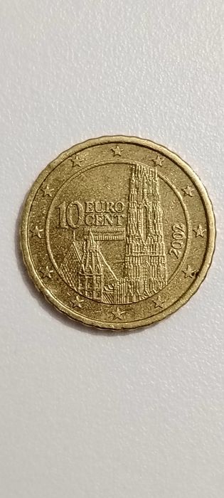 10 Cêntimos da Áustria de 2002