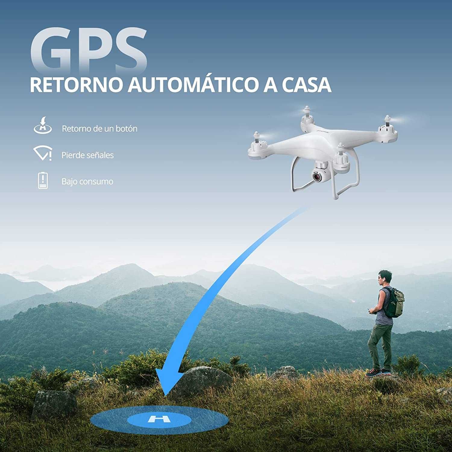 Drone com câmara HD 1080P, c/ câmara, Novo