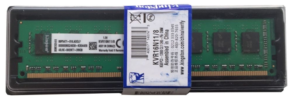 DDR3 8GB 1600 Mhz Kingston PC3-12800! Распродажа!