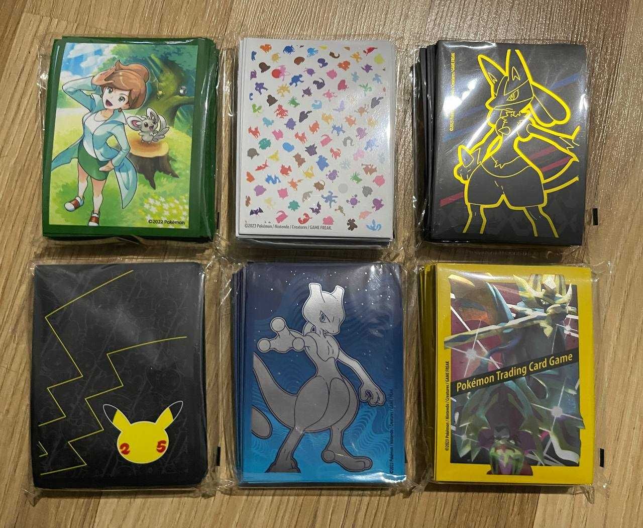 Pokemon koszulki na karty z ETB/BOX