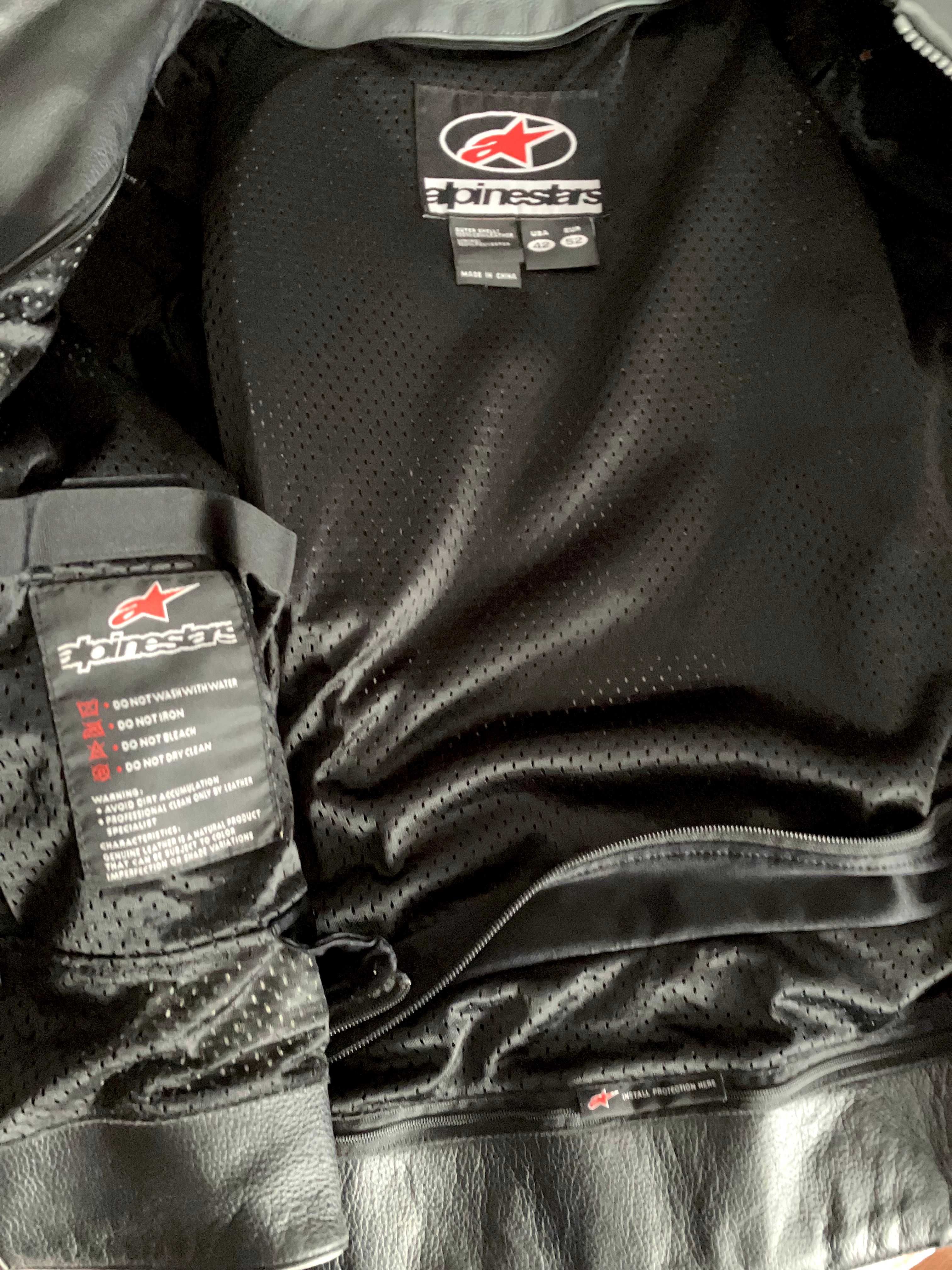 Casaco couro grão Alpinestars