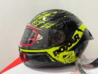 Kask motocyklowy integralny ROXAR BAYAMO TOXIC czarny żółty fluo M