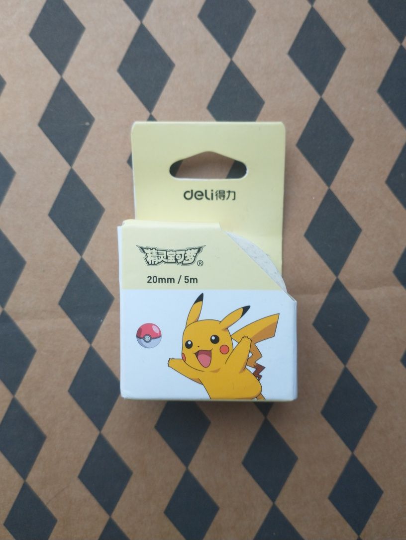 oficjalna taśma washi tape Pokemon Pikachu masking scrapbooking