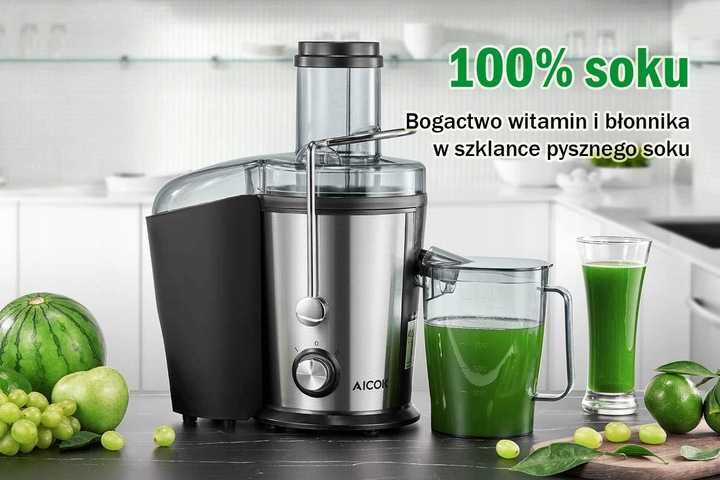 Sokowirówka do warzyw i owoców Aicok GS-328L  DUŻA MOC 800W