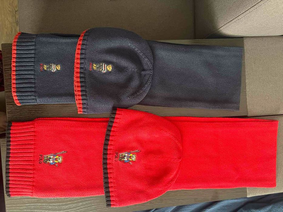 Продам дитячі набори шарф + шапка від бренду Ralph Lauren - оригінал