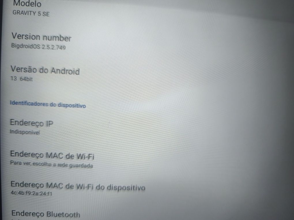 Tablete gravity 5 SE