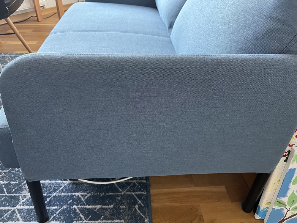 Sofa 2-osobowa Glostad Ikea niebieska