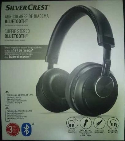 SilverCrest Auriculares de Diadema Bluetooth (Preto)