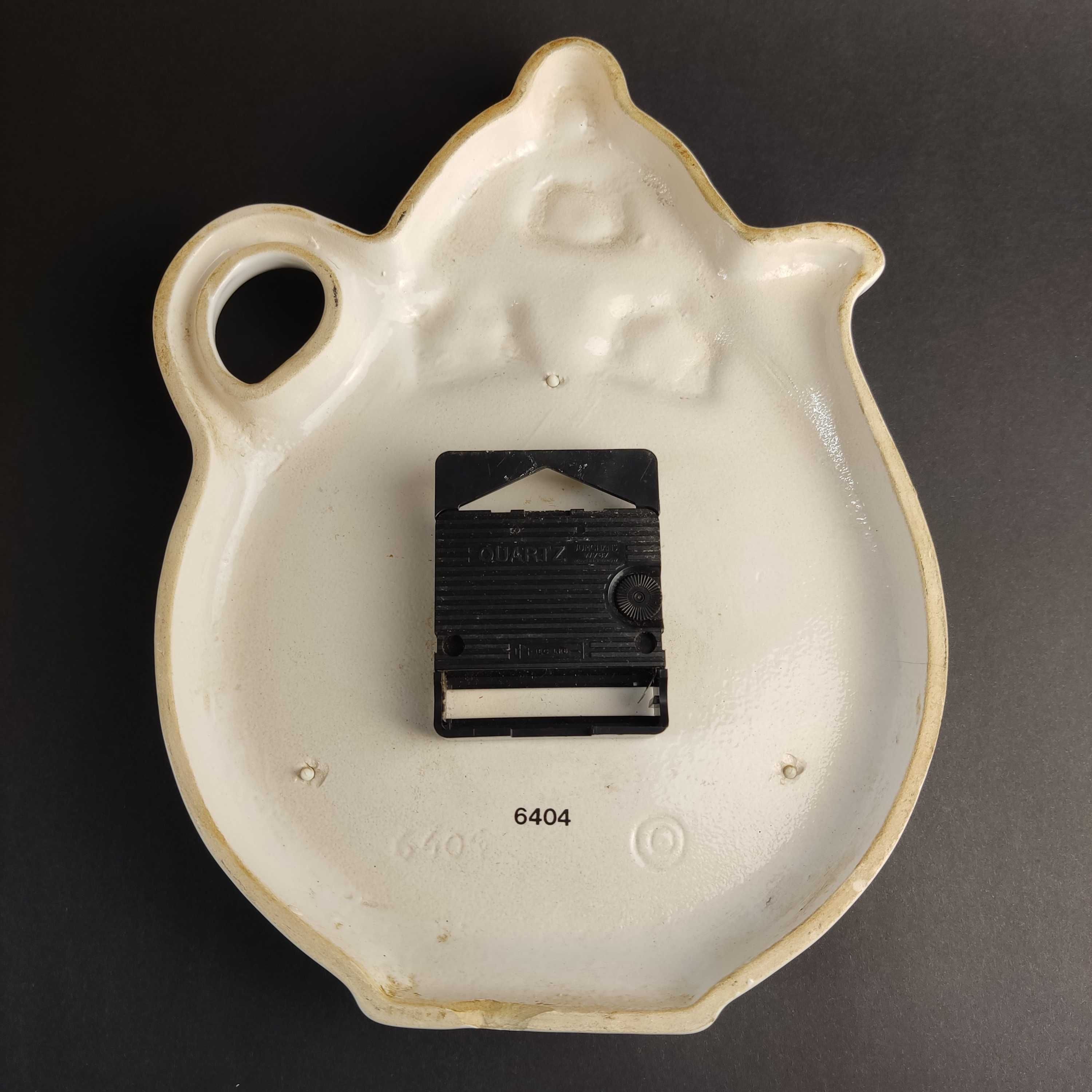 Zegar kwarcowy ceramiczny MEBUS - mechanizm Junghans - sprawny