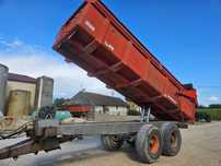 Przyczepa budowlana skorupowa lambert 16, 18 ton brimont