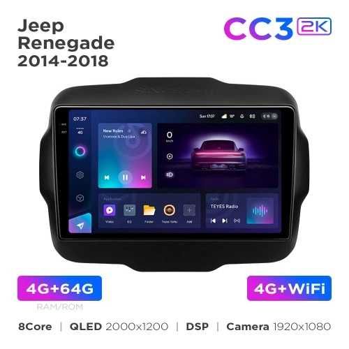 Штатна магнітола Teyes CC3 4+32 Gb Jeep Renegade 2014-2018