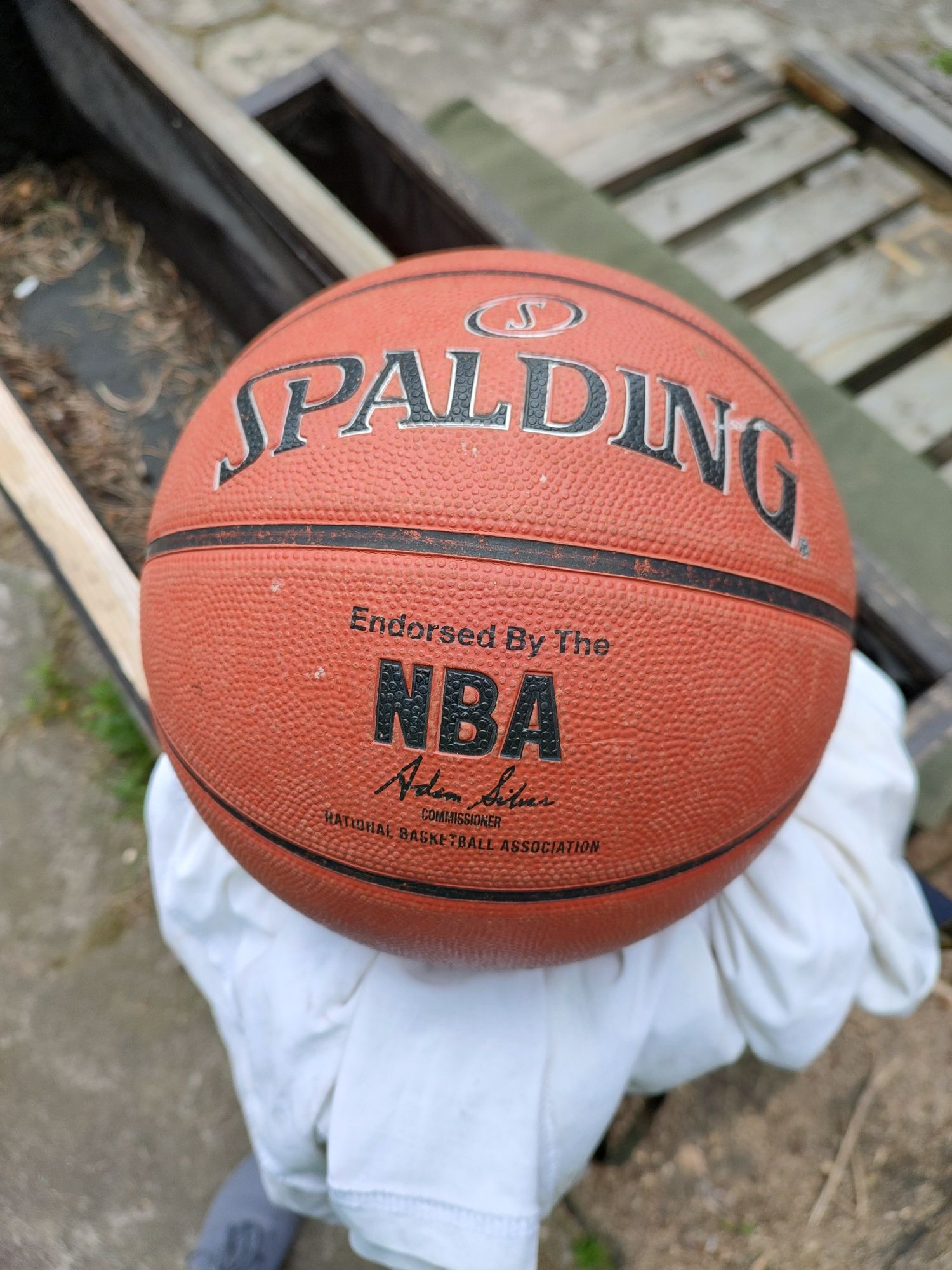 Piłka Spalding NBA Outdoor Silver size 7