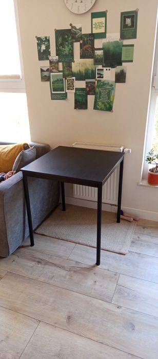 Stół SANDSBERG, czarny, 67x67 cm