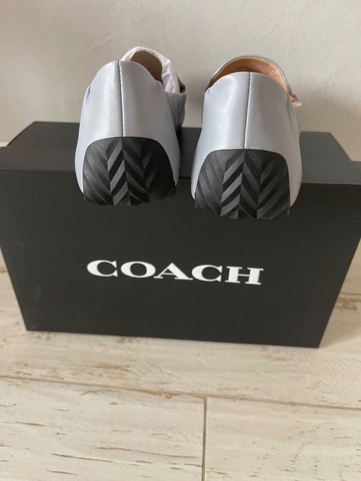 COACH Ronnie Loafer, Серые лофферы натуральная кожа р 39