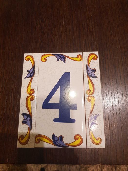 Numer na budynek lub ogrodzenie ceramika