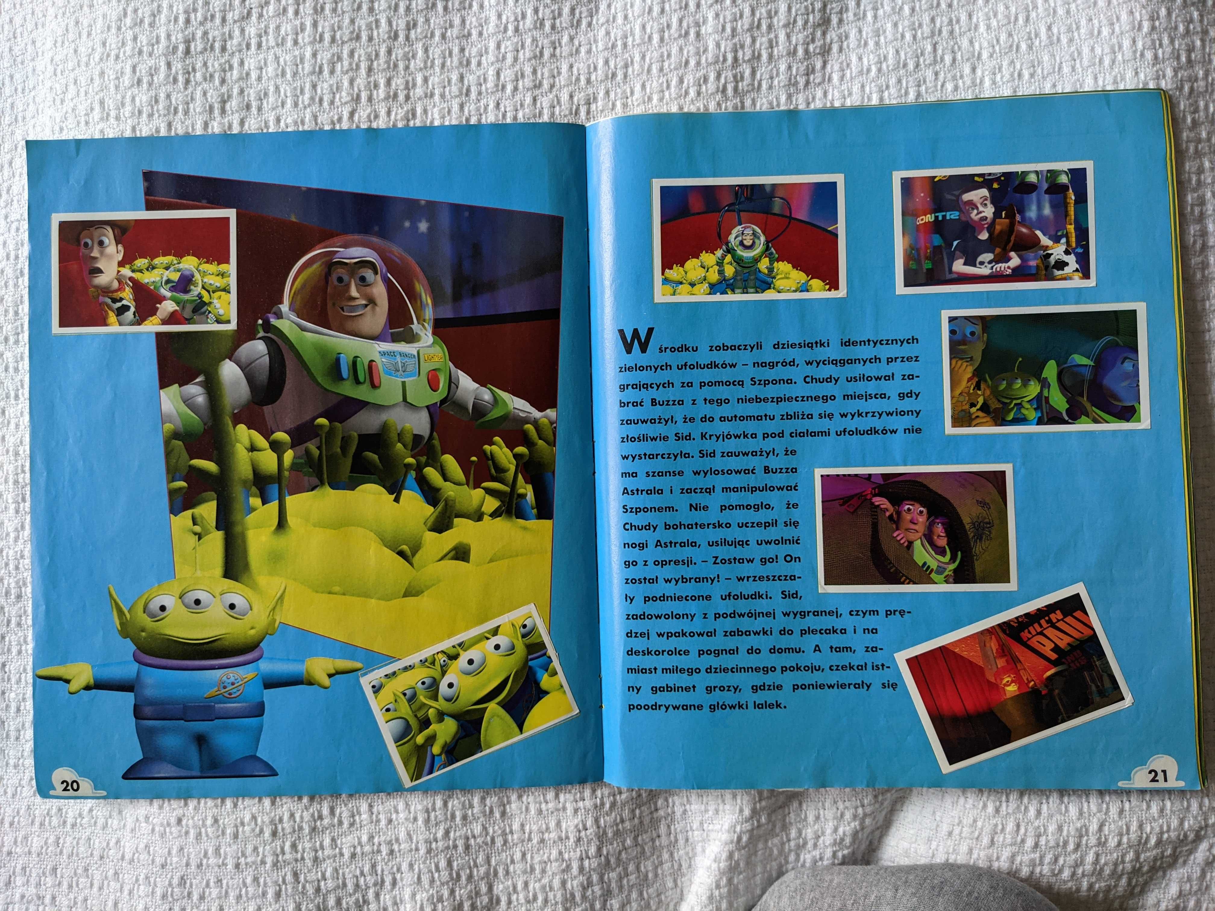 Toy Story, album Panini z kompletem naklejek, UNIKAT w świetnym stanie