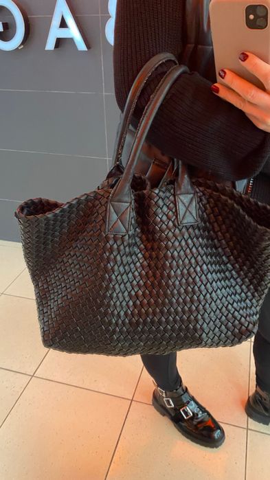 Дуже крута стильна шкіряна сумка шопер