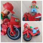 Lego Duplo motor z ludzkiem motocykl ścigacz