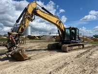 Koparka gąsienicowa cat 323d rototolit , szczypce , szybkozłącze ,