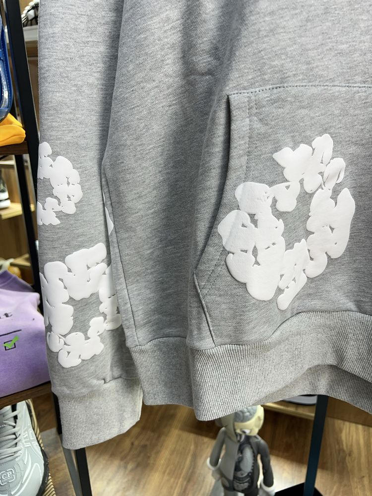 Худі Denim Tears Flowers Logo Grey