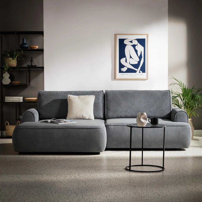 Narożnik ONEGA z "AGATA MEBLE" z funkcją spania lewy stan idealny