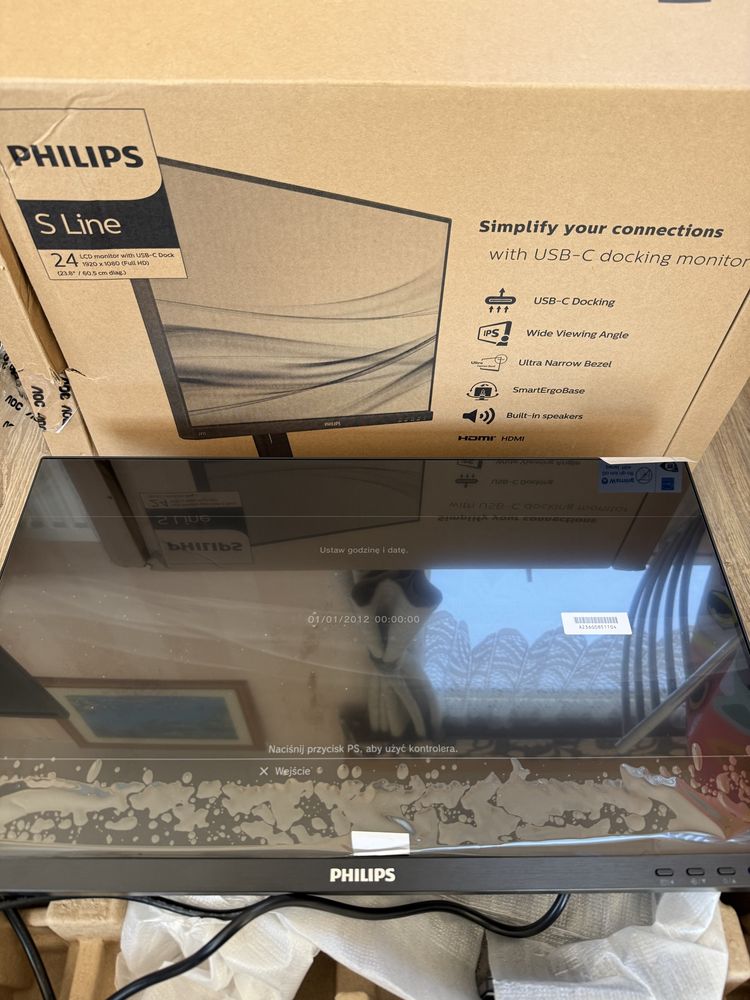 Philips S Line 24” Full HD USB-C 4x USB Głośniki NOWY