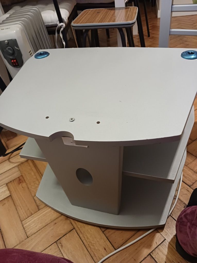 Vendo Mesa de Apoio  em Madeira Cinza.