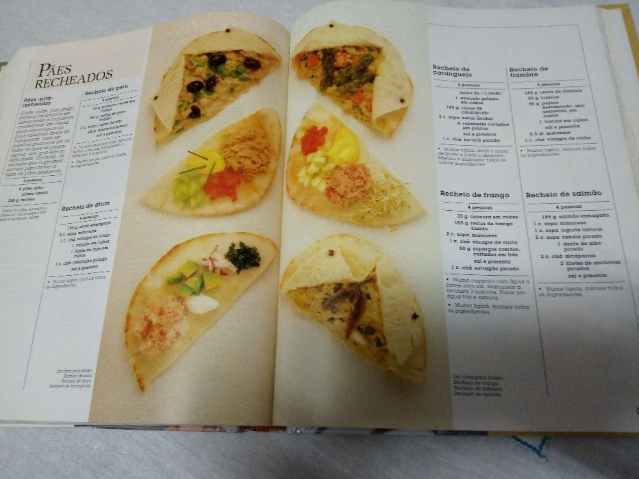 3 Livros de receitas/culinária