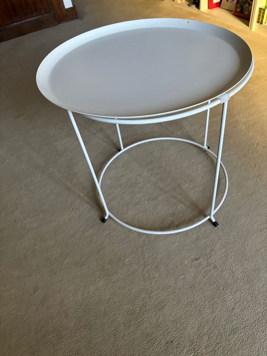 Mesa de apoio de metal com 50 diâmetro