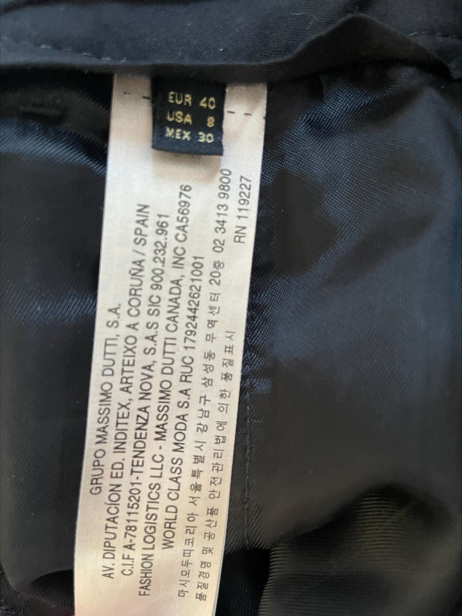 Massimo Dutti spodnie w kratę typu kuloty  z wełny, rozmiar 40