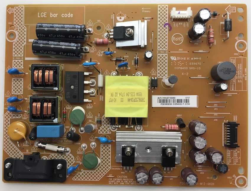 715g7801-p01-w12-0h2h fonte de alimentaçao tv led lg  philips