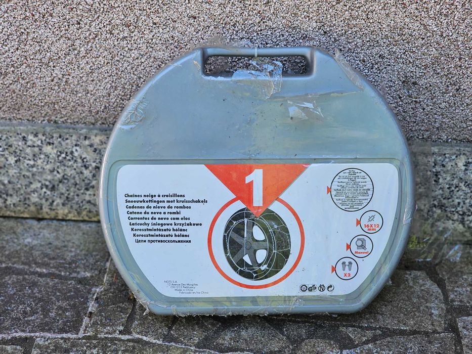 Łańcuchy na koła, śniegowe krzyżakowe - rozmiary kół na zdjęciach